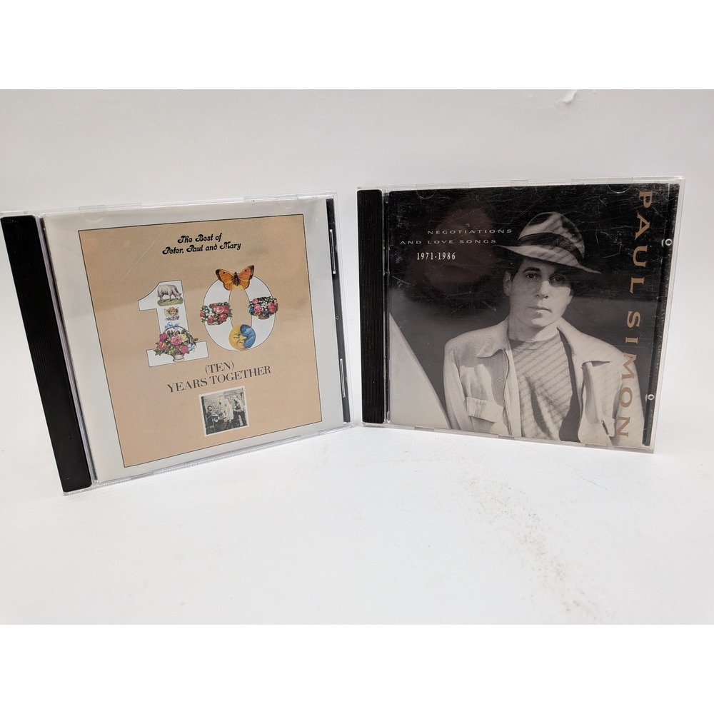 Paul Simon & Peter Paul and Mary CD Lot Best of Ten Years Together Negotiations
